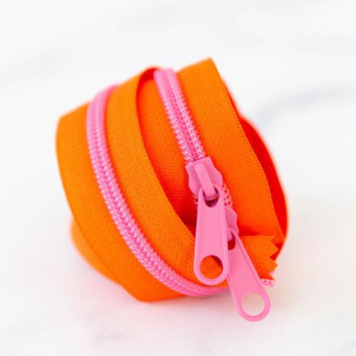 30" Zipper in Orangetastic by Stitch Supply