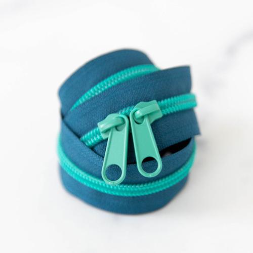 30" Zipper in Tealtastic by Stitch Supply