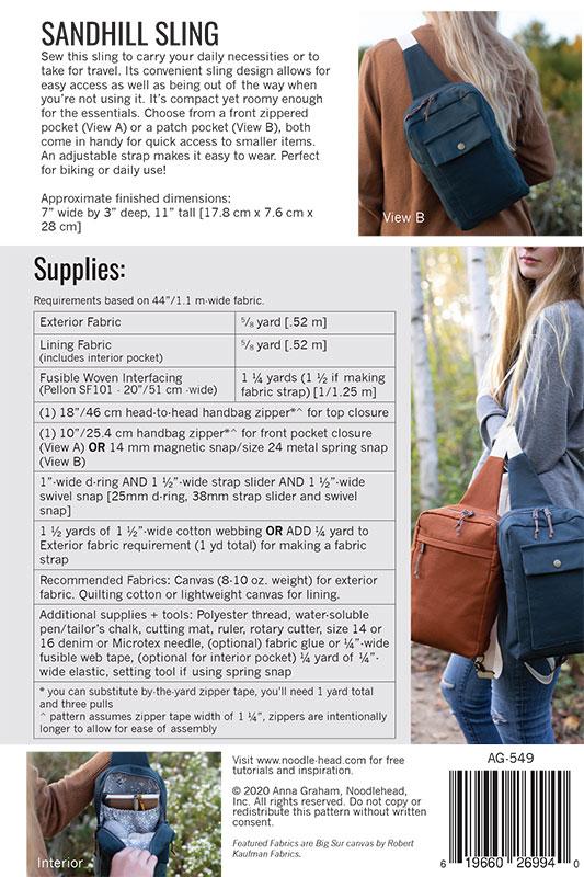 Sandhill Sling (Paper Pattern) by Noodlehead