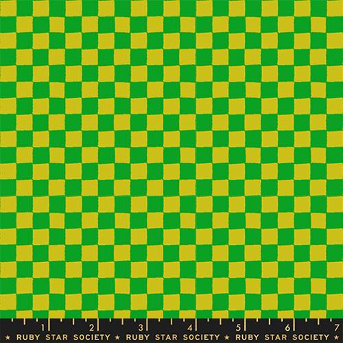 1 800 Calico "Block Print" in Verdant by Ruby Star Society Fabric