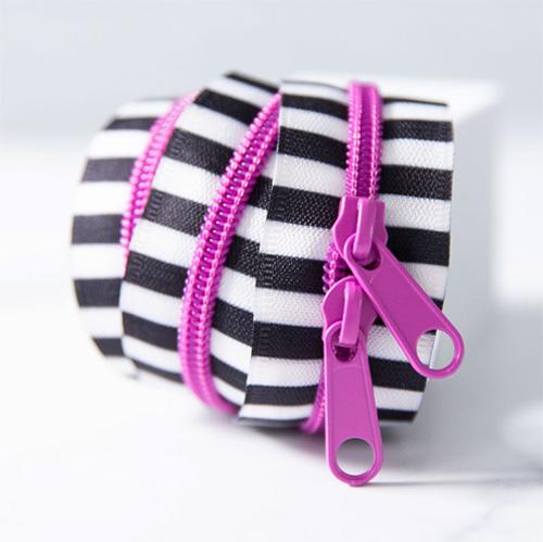 30" Zipper in Petunia by Stitch Supply