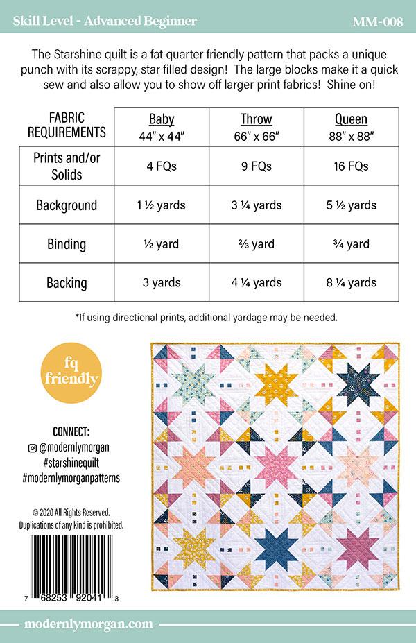 Starshine Quilt (Paper Pattern) by Modernly Morgan
