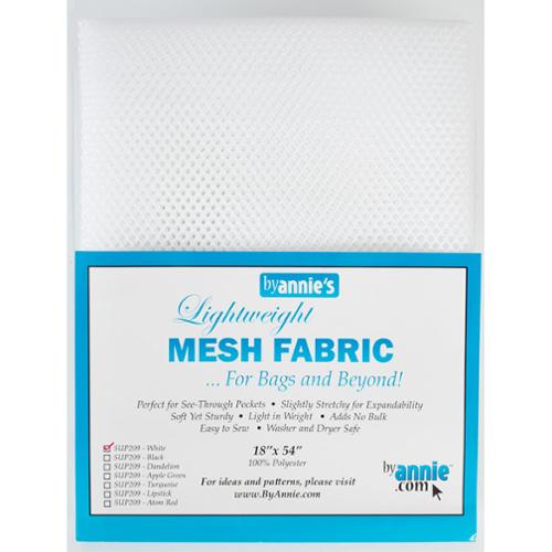 Mesh Fabric 18"x54" in White By Annie