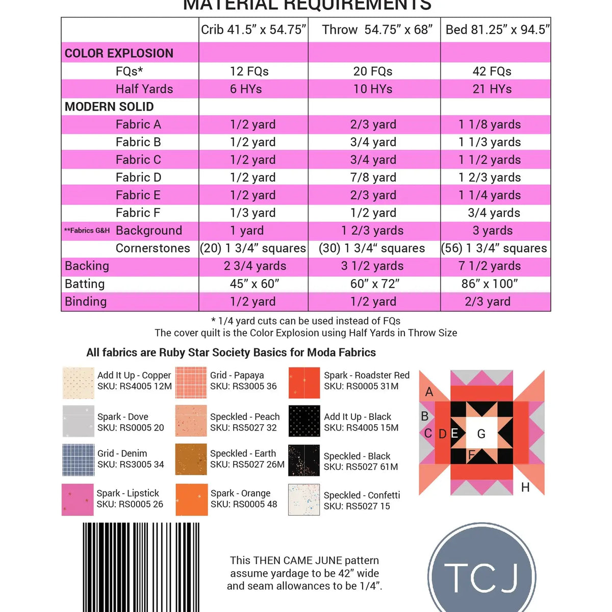 Nova Star Quilt (Paper Pattern) by Then Came June