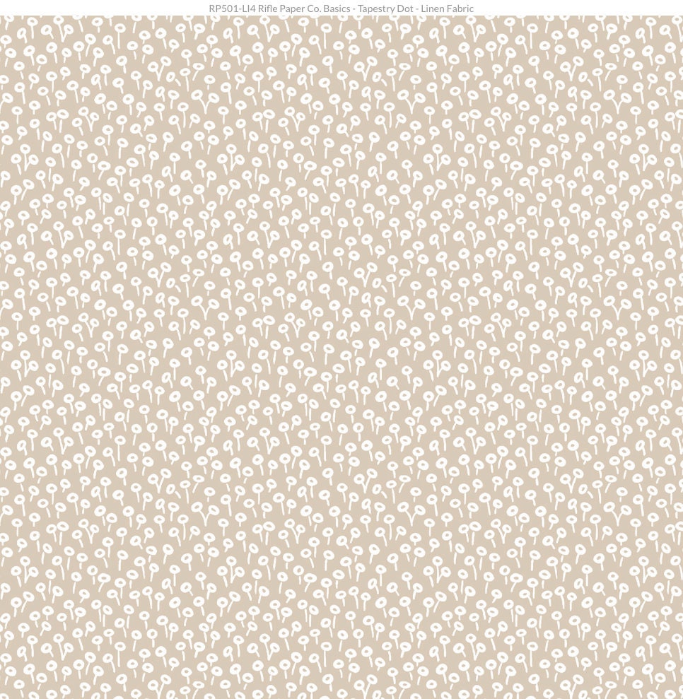 Tapestry Dot (Linen) | Rifle Paper Co Basics Fabric
