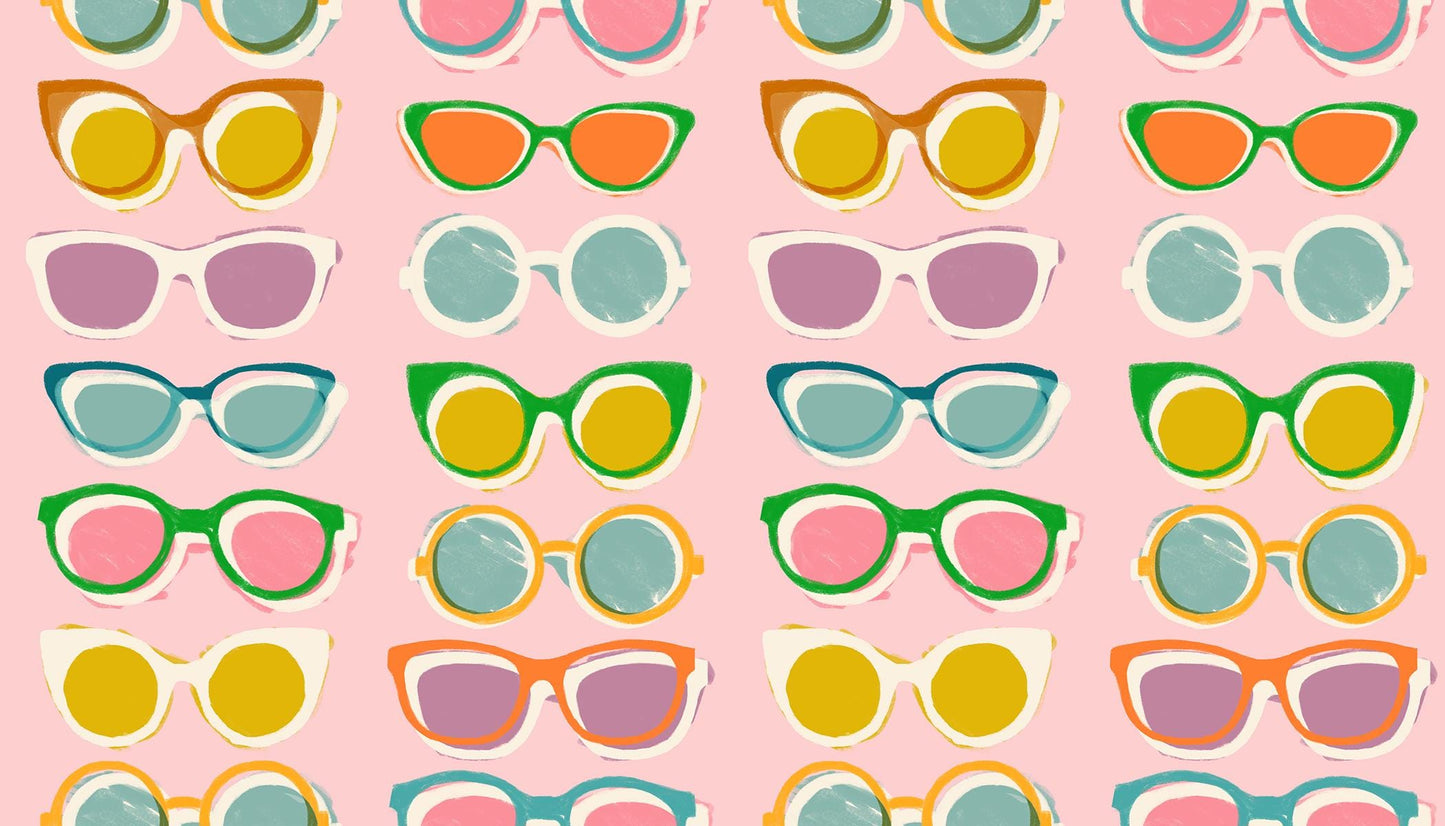 Poolside Too “Poolside Shade” in Cotton Candy by Ruby Star Society Fabric