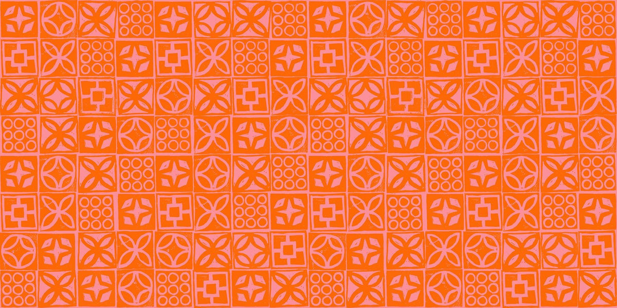 Poolside Too “Architectural Blocks” in Goldfish by Ruby Star Society Fabric