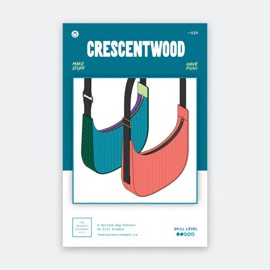 Crescentwood Quilted Bag (Paper Pattern) by The Blanket Statement