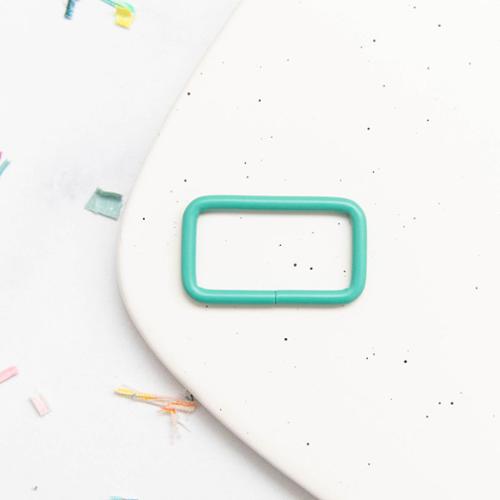 1.5" Rectangle Ring in Turquoise by Stitch Supply