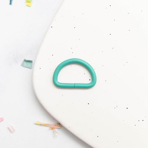 1" D Ring in Turquoise by Stitch Supply