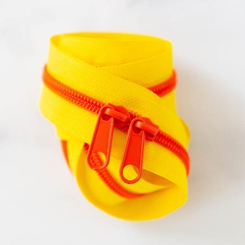 30" Zipper in Citrus by Stitch Supply