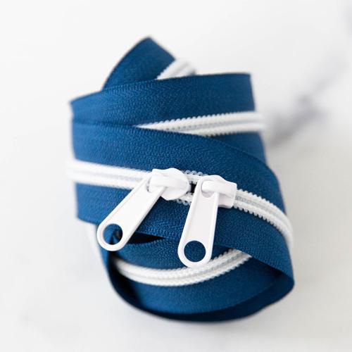 30" Zipper in Navy by Stitch Supply
