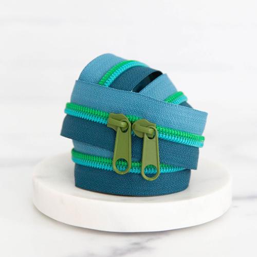 30" Zipper in Olive Oasis by Stitch Supply