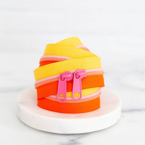 30" Zipper in Papaya Punch by Stitch Supply