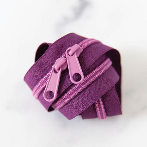 30" Zipper in Plum by Stitch Supply