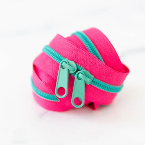 30" Zipper in Strawberry by Stitch Supply
