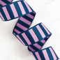 1.5" Bold Stripe Webbing in Navy/Peony by Stitch Supply Co