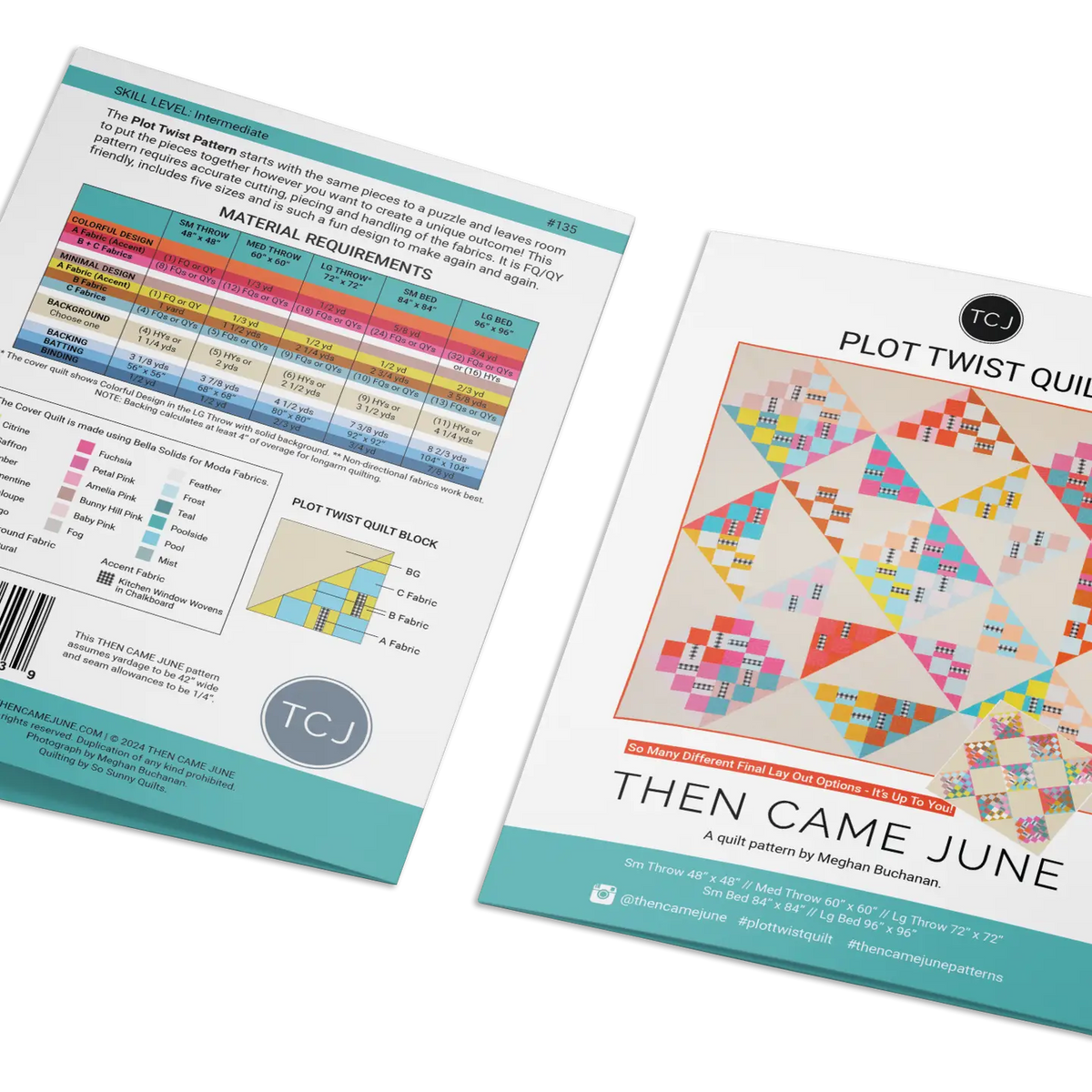 Plot Twist Quilt (Paper Pattern) by Then Came June