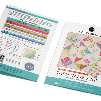 Plot Twist Quilt (Paper Pattern) by Then Came June
