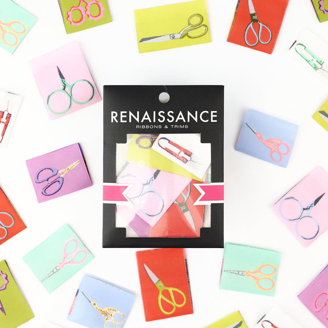 Snip Snip - 8 pc Woven Label Pack by Renaissance Ribbons