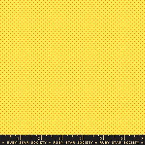 1 800 Calico "Mini Dot" in Chrome Yellow by Ruby Star Society Fabric