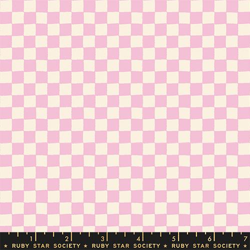 1 800 Calico "Block Print" in Peony by Ruby Star Society Fabric