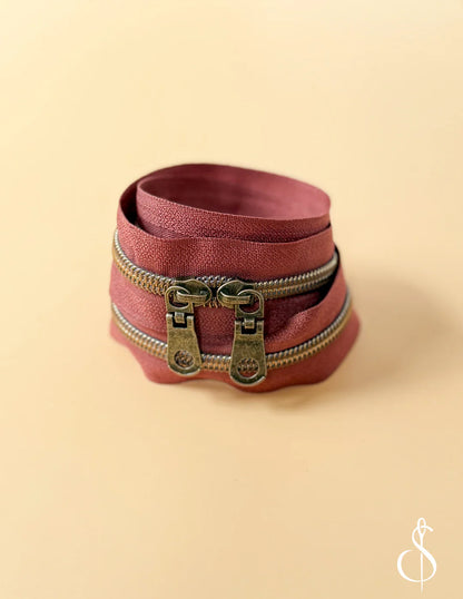 30" Zipper in Brown by Minki Kim