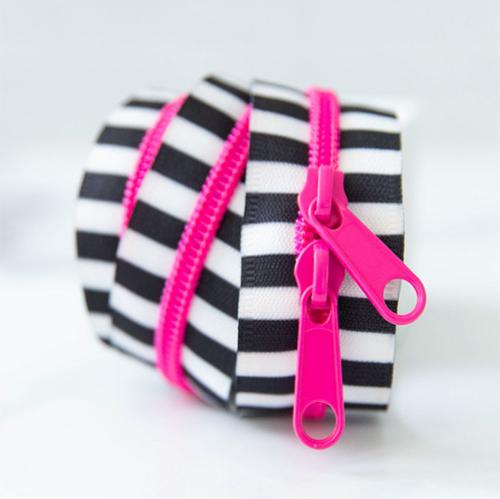 30" Zipper in Pink by Stitch Supply