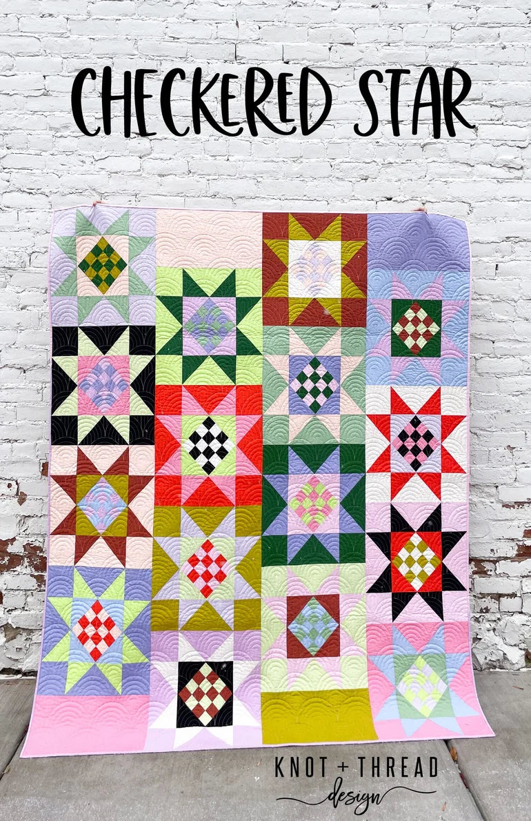 Checkered Star (Paper Pattern) by Knot and Thread Design