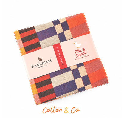 Fine and Dandy Precut 5" Charm Squares by Fableism