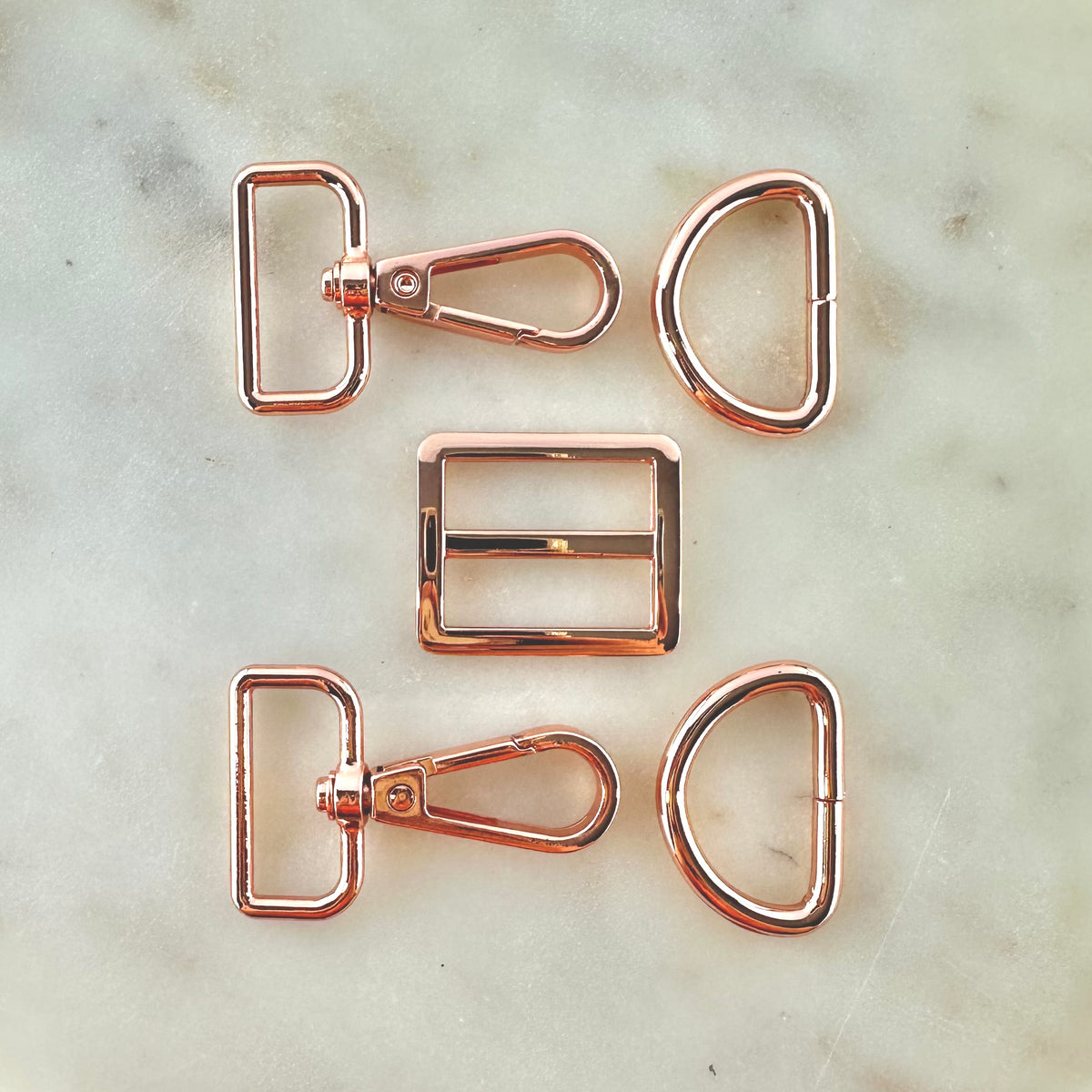 Strap Hardware in Rose Gold by Stitch Supply