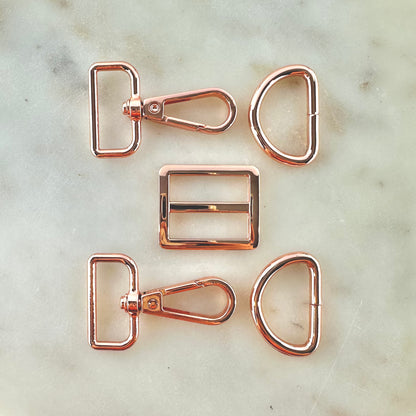Strap Hardware in Rose Gold by Stitch Supply