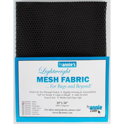 Mesh Fabric 18"x54" in Black By Annie