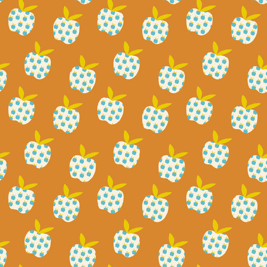 Mystic Fable “Big Apple” in Soft Black by Ruby Star Society Fabric