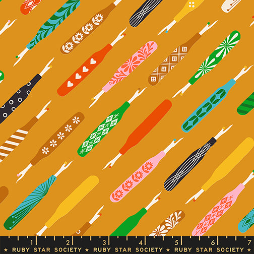 Pre Order 1 800 Notion "Seam Rippers" in Honey by Ruby Star Society Fabric