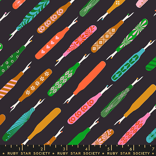 Pre Order 1 800 Notion "Seam Ripper" in Soft Black by Ruby Star Society Fabric