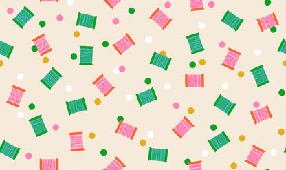 Pre Order 1 800 Notion "Spools" in Shell by Ruby Star Society Fabric