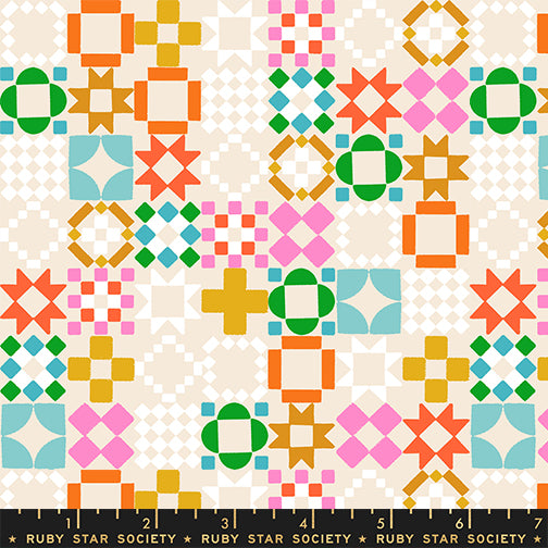 Pre Order 1 800 Notion "Quilty As Charged" in Shell by Ruby Star Society Fabric