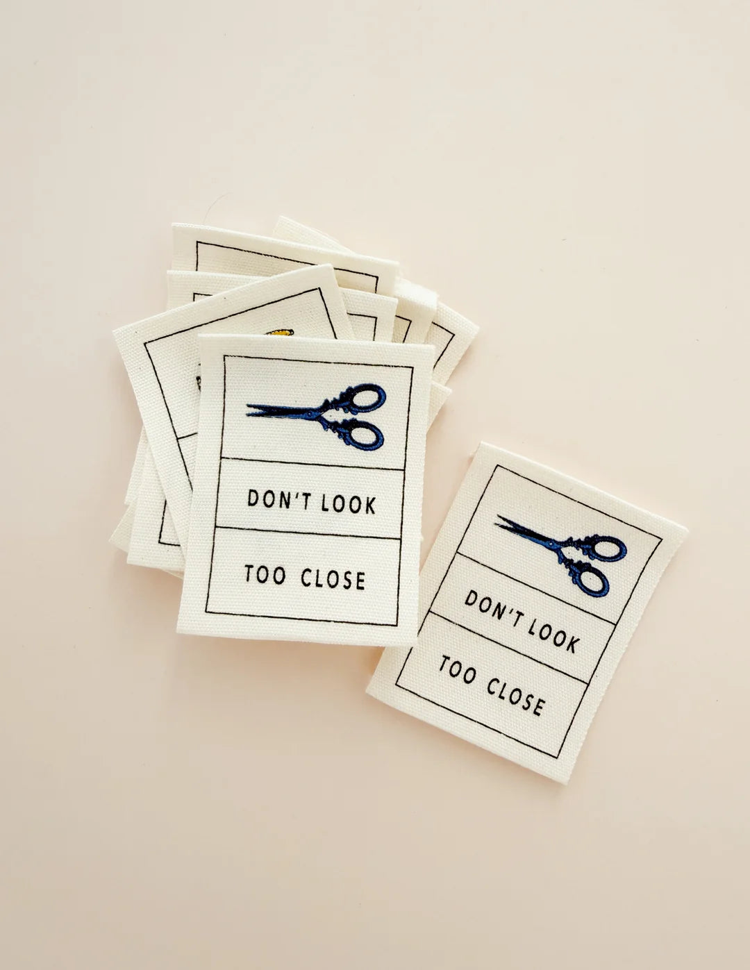 Don't Look Too Close Cotton Labels by Minki Kim