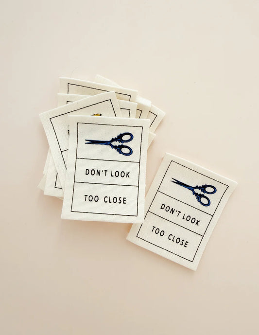 Don't Look Too Close Cotton Labels by Minki Kim