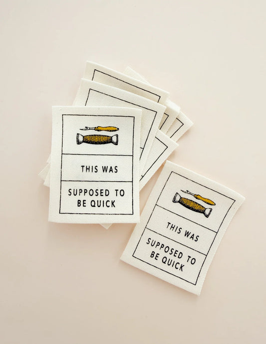 Supposed to be Quick Cotton Labels by Minki Kim
