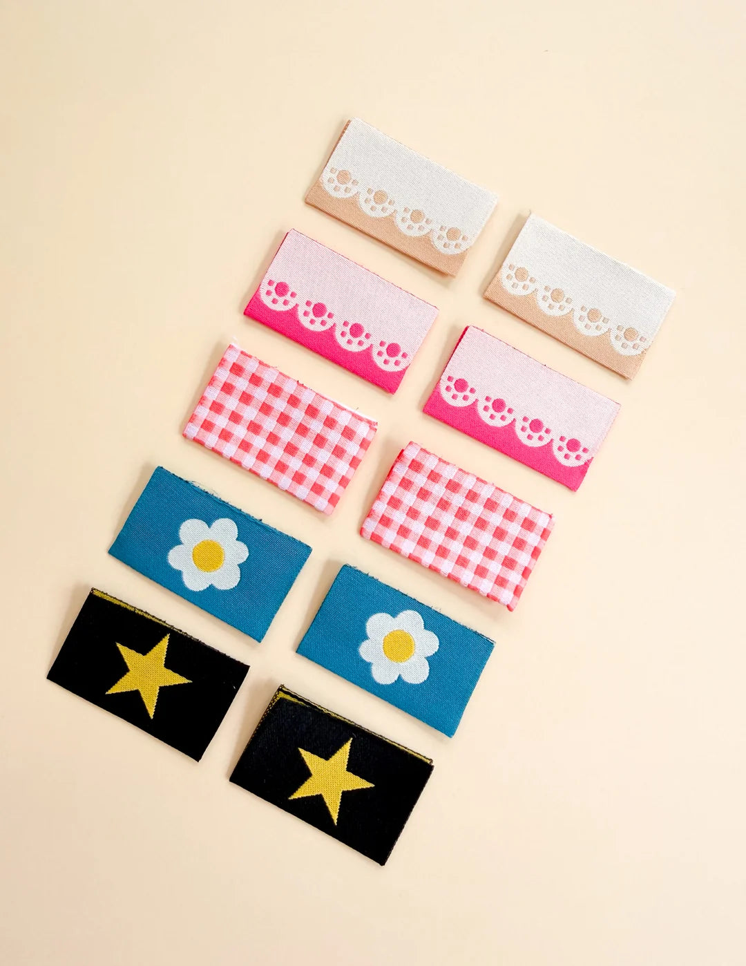 Star Zipper Tab Multi Woven Labels by Minki Kim