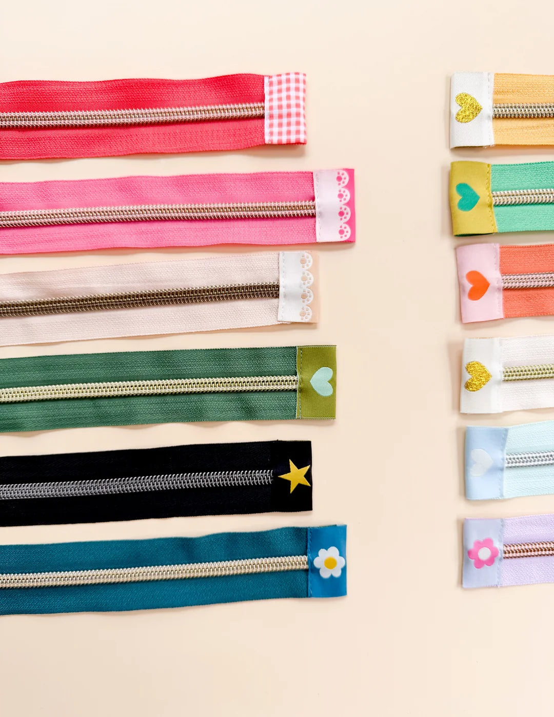 Star Zipper Tab Multi Woven Labels by Minki Kim