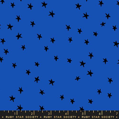 Starry in Blue Ribbon by Ruby Star Society Fabric
