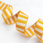 1.5" Bold Stripe Webbing in Cactus/Off White by Stitch Supply Co