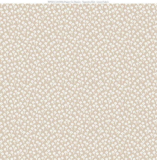 Tapestry Dot (Linen) | Rifle Paper Co Basics Fabric