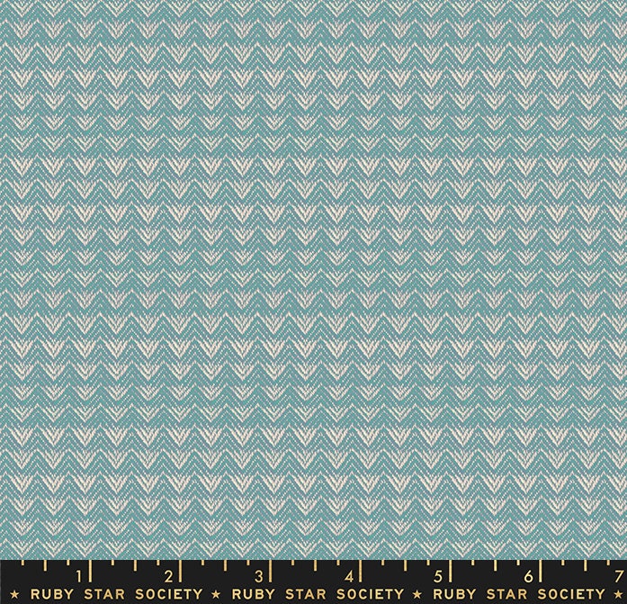 Candlelight Woven Mountain (Ocean) | Ruby Star Society Fabric