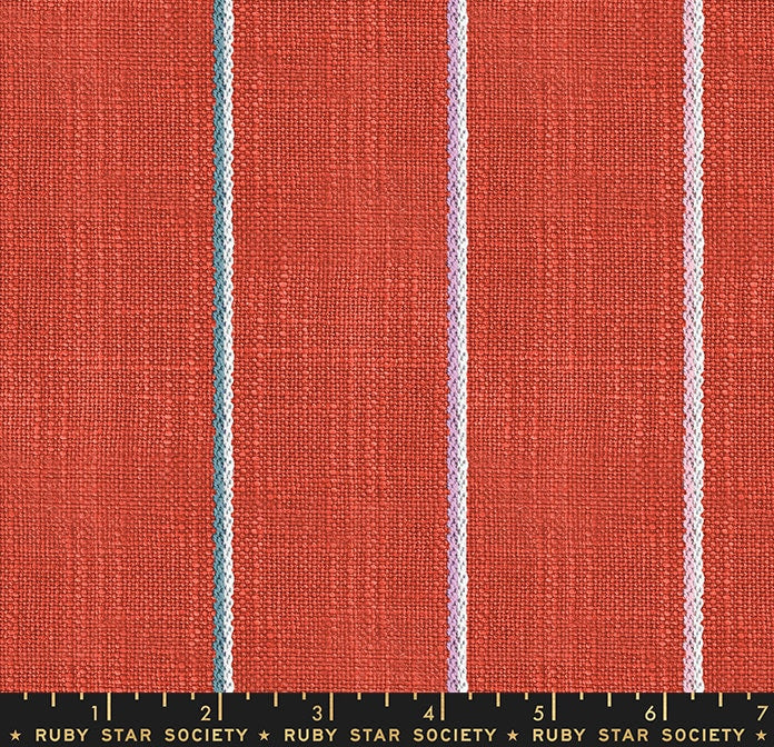 Heirloom Warp and Weft Wovens (Persimmon Chorecoat) | Ruby Star Society Fabric
