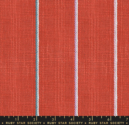 Heirloom Warp and Weft Wovens (Persimmon Chorecoat) | Ruby Star Society Fabric
