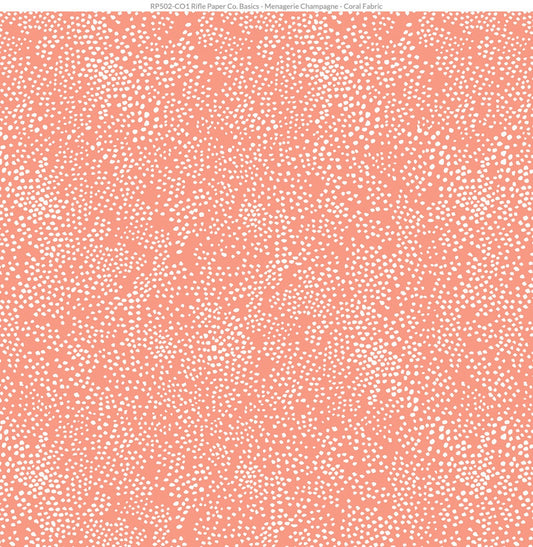 Menagerie Champagne (Coral) Rifle Paper Co Basics Fabric